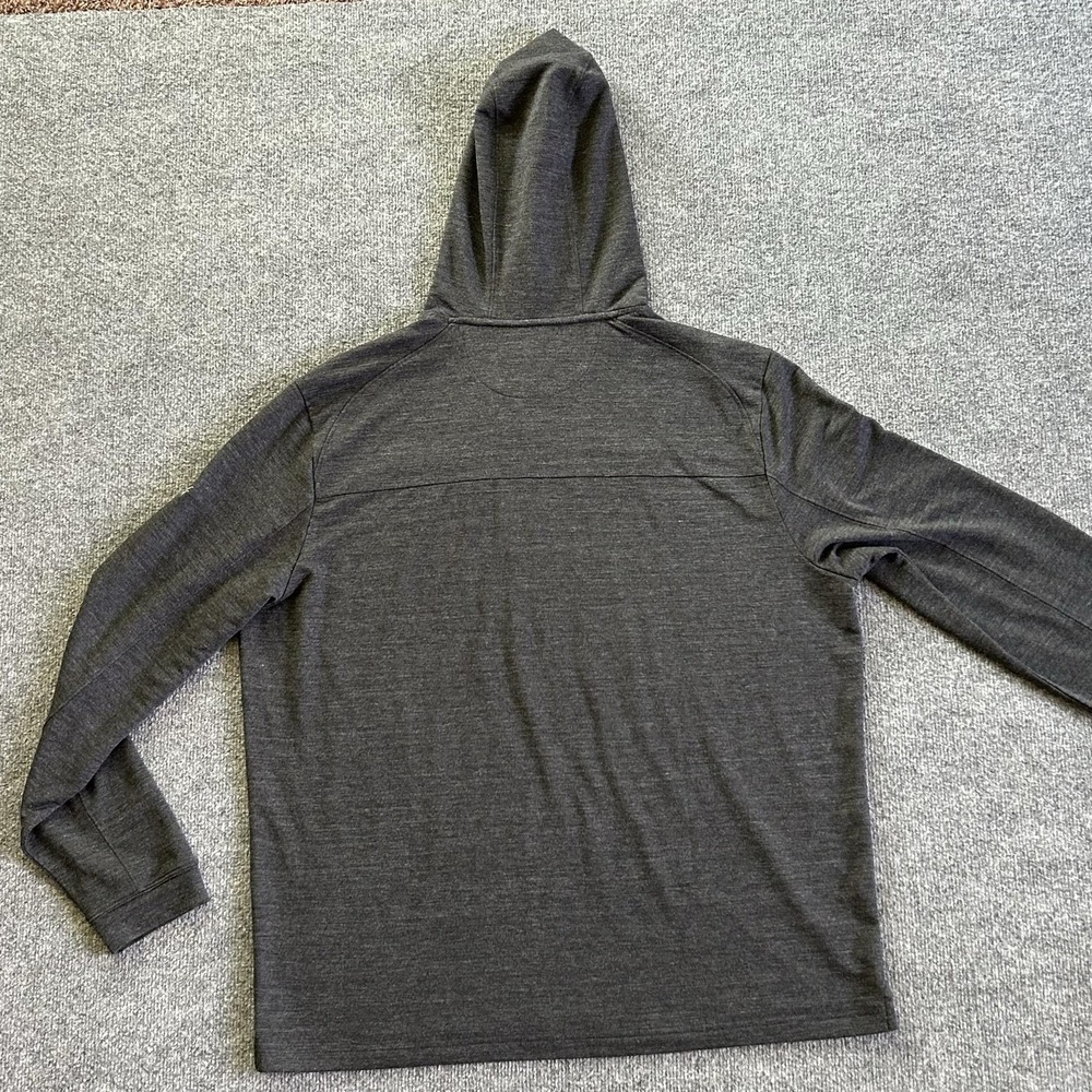 Johnnie-O Hoodie Mens XL Black Remmy Performance UPF 50 Pullover Lightweight - Picture 13 of 13